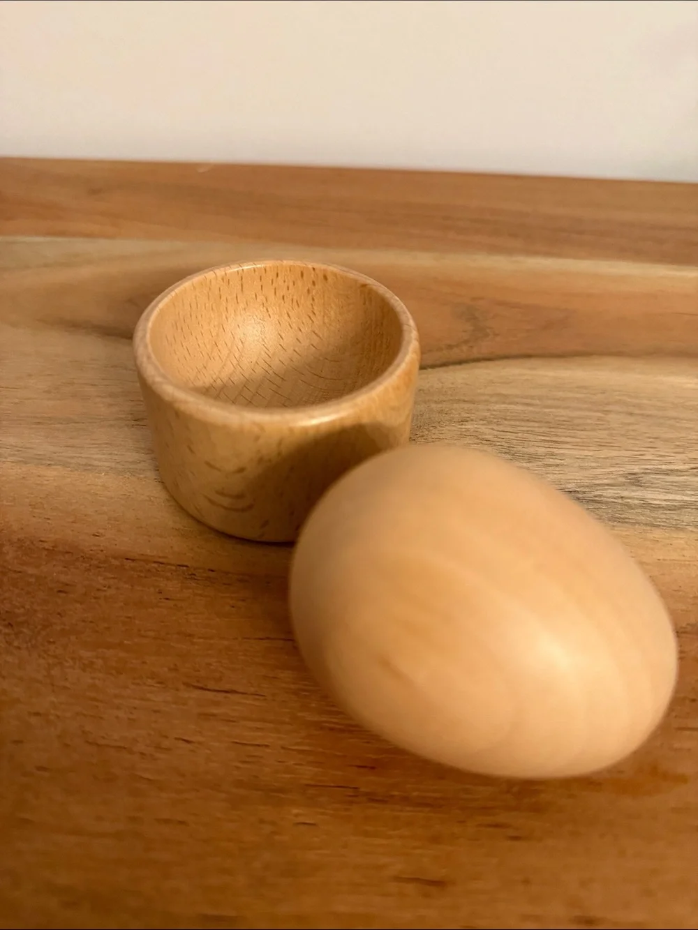 Lovevery egg cup toy puzzle from explorer kit Montessori 9 + months